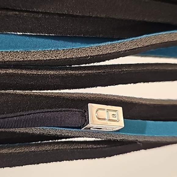 Save My Bag Turquoise Hippie Fringed Neoprene Tote Bag - Large - Picture 5 of 11